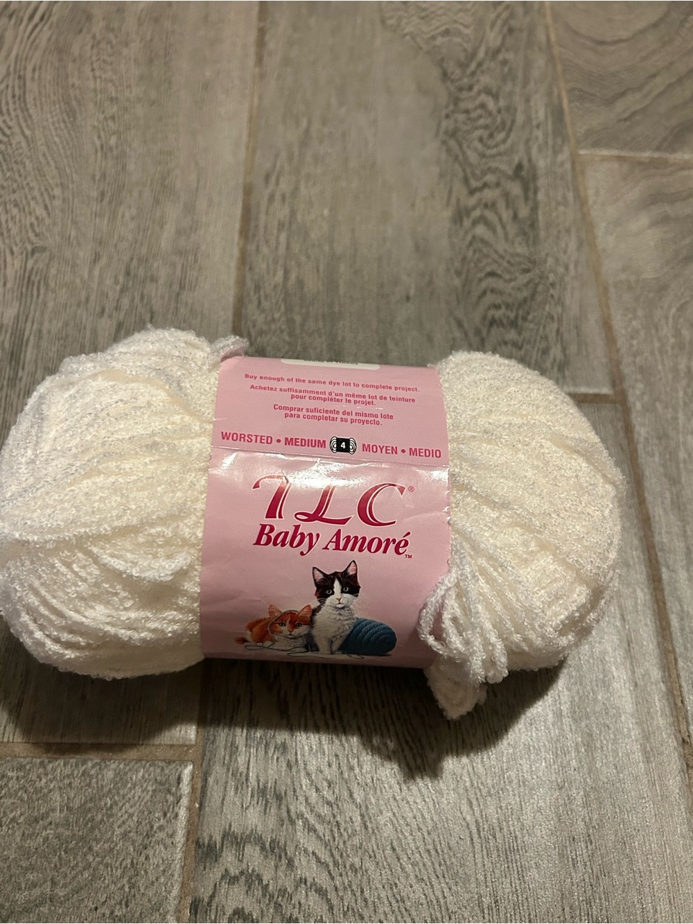 TLC Baby Amoré Solid Yarn - white